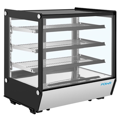 Polar G-Series Square Glass Countertop Display Fridge 185Ltr